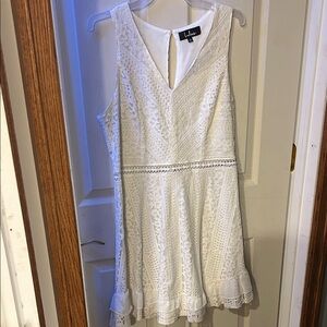 Lulu's White Lace Wedding Dress